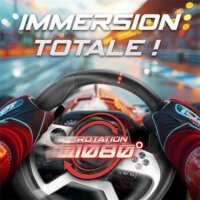 Spirit of Gamer Race Wheel Force 1080 RS Kormány és pedál - Fekete (PC / PS4 / Xbox X|S / One)
