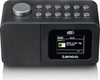 Lenco CR-625BK Rádiós ébresztőóra - Fekete