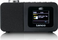 Lenco CR-625BK Rádiós ébresztőóra - Fekete