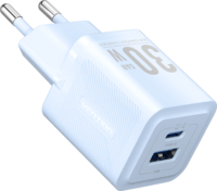Vention FEQL0-EU USB-C / USB-A Hálózati Gyorstöltő 30W/30W - Kék