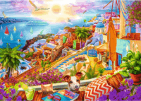 Trefl Premium Plus Santorini 1000 darabos puzzle