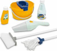 Écoiffier Takarítókocsi porszívóval 11 darabos játékszett