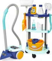 Écoiffier Takarítókocsi porszívóval 11 darabos játékszett