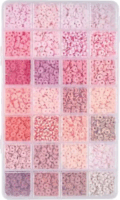 Clay Beads Gyöngykészlet karkötő készítéshez - Rózsaszín