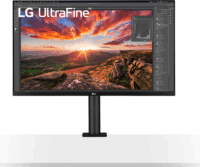 LG 32" 32UN880K-B UltraFine Ergo 16:9 4K UHD IPS Monitor - Fekete