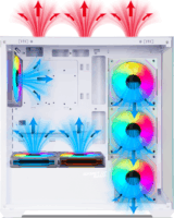 Spirit of Gamer Spark Arctic RGB Midi Torony Számítógépház - Fehér