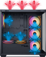Spirit of Gamer Spark Arctic RGB Midi Torony Számítógépház - Fekete