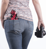 Mantona Kaleido Mini háromlábú Kamera állvány (Tripod) - Piros