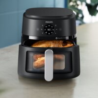 Philips NA231/00 Airfryer Forrólevegős sütő 6.2 L 1700 Watt - Fekete/Ezüst