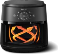 Philips NA231/00 Airfryer Forrólevegős sütő 6.2 L 1700 Watt - Fekete/Ezüst