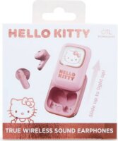 OTL Hello Kitty Bluetooth Fülhallgató Headset Töltőtokban - Rózsaszín