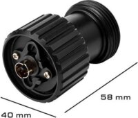 Thrustmaster AVA Offset Joystick adapter - Fekete