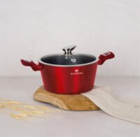 Blaumann BL-3986 Lábas Üveg fedővel Ø 24cm 4.1L - Piros