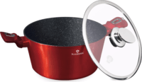 Blaumann BL-3986 Lábas Üveg fedővel Ø 24cm 4.1L - Piros