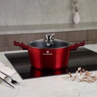 Blaumann BL-3986 Lábas Üveg fedővel Ø 24cm 4.1L - Piros