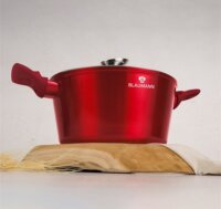 Blaumann BL-3986 Lábas Üveg fedővel Ø 24cm 4.1L - Piros