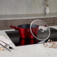 Blauman BL-3985 Lábas Üveg fedővel Ø 20cm 2,5L - Piros