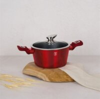 Blauman BL-3985 Lábas Üveg fedővel Ø 20cm 2,5L - Piros