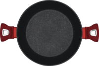 Blauman BL-3984 Alacsony Lábas Üveg fedővel Ø 28cm 3.8L - Piros