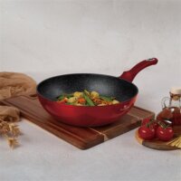 Blauman BL-3983 Wok serpenyő 28cm - Piros