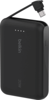 Belkin BPB021HQBK Boost Charge Powerbank integrált kábellel USB Type-C / 10000mAh 20W - Fekete
