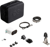 Enlaps Tikee mini Akkus Time Lapse 4K Okos biztonsági kamera szett - Fehér