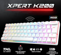 Spirit of Gamer XPERT K200 TKL Gamer Mechanikus Billentyűzet HUN - Fehér