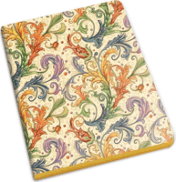 Kartos Allegro 96 lapos A6 vonalas arany élfestett füzet - Mintás