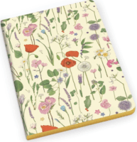 Kartos Summer Flowers 96 lapos A5 vonalas arany élfestett füzet - Mintás