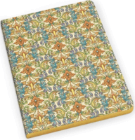Kartos Flores 96 lapos A5 vonalas arany élfestett füzet - Mintás