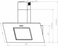 Respekta CH 22010/90 WBZ Kürtős Páraelszívó Szagelszívó - Fehér