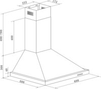 Respekta CH 22078 IXB Kürtős Páraelszívó Szagelszívó - Inox