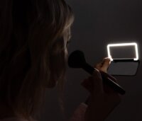 Concept KZ2020 LED Hordozható Kozmetikai Sminktükör 11,8 x 5,8 x 1,4 cm - Fekete