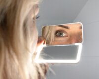 Concept KZ2010 LED Hordozható Kozmetikai Sminktükör 11,8 x 5,8 x 1,4 cm - Fehér