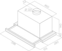 Respekta CH 4138 IX C Klasszikus Páraelszívó Szagelszívó - Inox