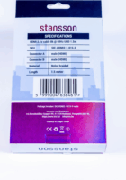 Stansson SIC-HDMI2.1-015-D HDMI 2.1 - HDMI 2.1 8K 60Hz kábel 1.5m - Fekete