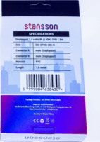 Stansson SIC-DPHQ-006-D Displayport 1.4 - Displayport 1.4 8K 60Hz kábel 1.8m - Fekete