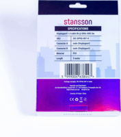 Stansson SIC-DPHQ-007-D Displayport 1.4 - Displayport 1.4 8K 60Hz kábel 3m - Fekete