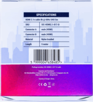 Stansson SIC-HDMI2.1-017-D HDMI 2.1 - HDMI 2.1 8K 60Hz kábel 5m - Fekete