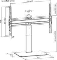 Stansson WM-3770 37"-70" LCD TV / Monitor asztali tartó konzol - Fekete
