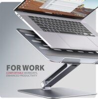 Axagon STND-LQ Állítható / Dönthető 10"-16" Laptop Asztali Állvány - Ezüst