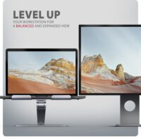 Axagon STND-LQ Állítható / Dönthető 10"-16" Laptop Asztali Állvány - Ezüst