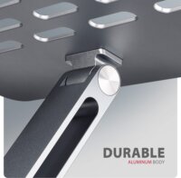 Axagon STND-LQ Állítható / Dönthető 10"-16" Laptop Asztali Állvány - Ezüst