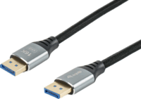 Equip 119283 Prémium DisplayPort 2.1 - DisplayPort 2.1 16K 60Hz kábel 3m - Fekete