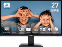 MSI PRO 27" MP273UDE 16:9 IPS LED Monitor - Fekete