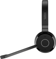 Jabra Evolve 65 TE MS Duo Call Center Sztereo Headset + Töltőállvány - Fekete