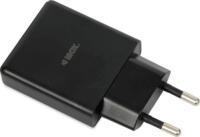 iBOX C-43 USB-A / USB-C Lapos Hálózati Gyorstöltő Adapter 30W - Fekete