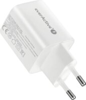 EverActive SC-450Q USB-A / USB-C Hálózati Gyorstöltő Adapter 45W - Fehér