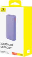Baseus Airpow Powerbank USB-A + Type-C / 20000mAh 20W - Lila