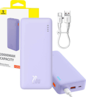 Baseus Airpow Powerbank USB-A + Type-C / 20000mAh 20W - Lila